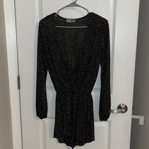 Black and white romper